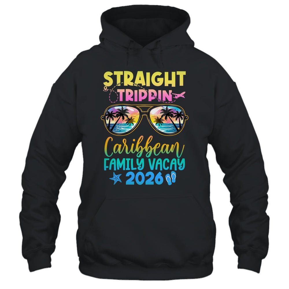 Caribbean Family Vacay Vacation 2026 Straight Trippin Shirt & Tank Top | teecentury