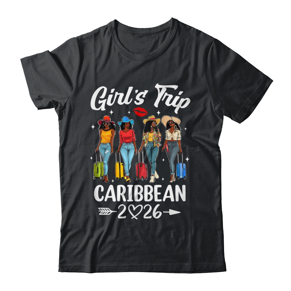 Caribbean Girls Trip 2026 Birthday Squad Women Vacation Shirt & Tank Top | teecentury