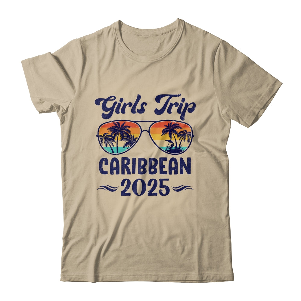 Caribbean Girls Trip Beach Vacation 2025 Matching Group Shirt & Tank Top | teecentury
