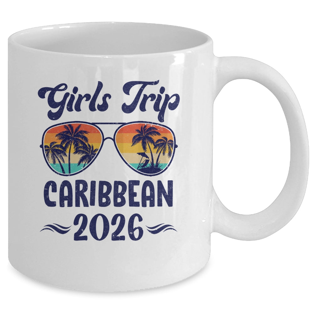Caribbean Girls Trip Beach Vacation 2026 Matching Group Mug | teecentury