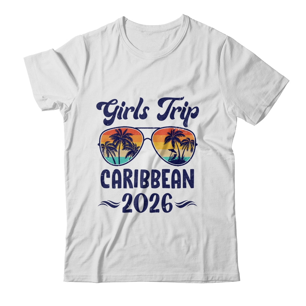 Caribbean Girls Trip Beach Vacation 2026 Matching Group Shirt & Tank Top | teecentury