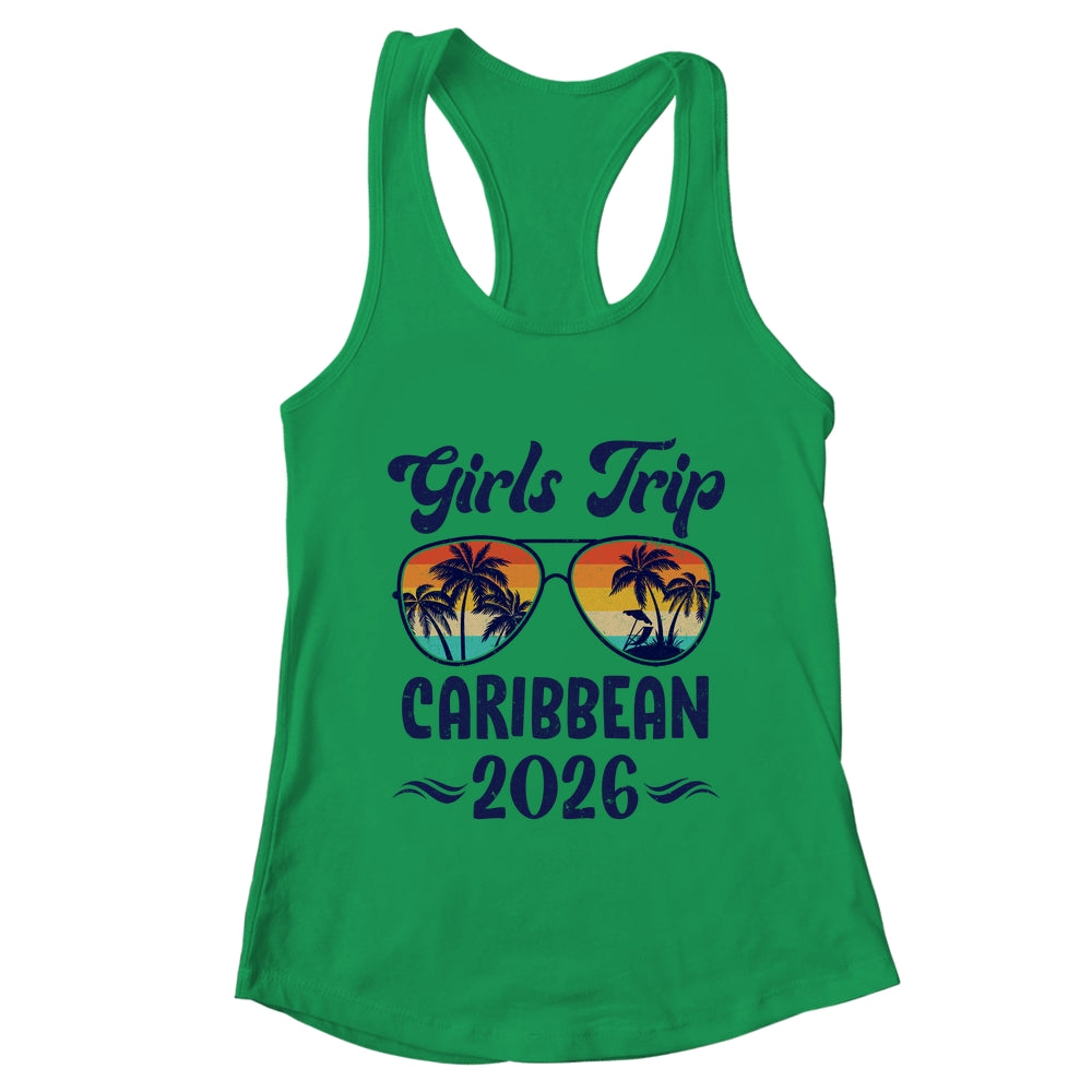 Caribbean Girls Trip Beach Vacation 2026 Matching Group Shirt & Tank Top | teecentury