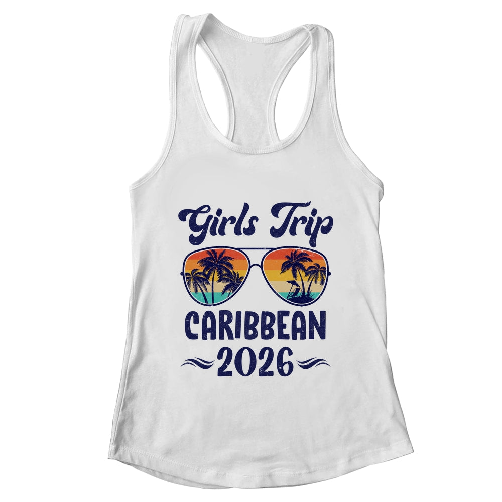 Caribbean Girls Trip Beach Vacation 2026 Matching Group Shirt & Tank Top | teecentury