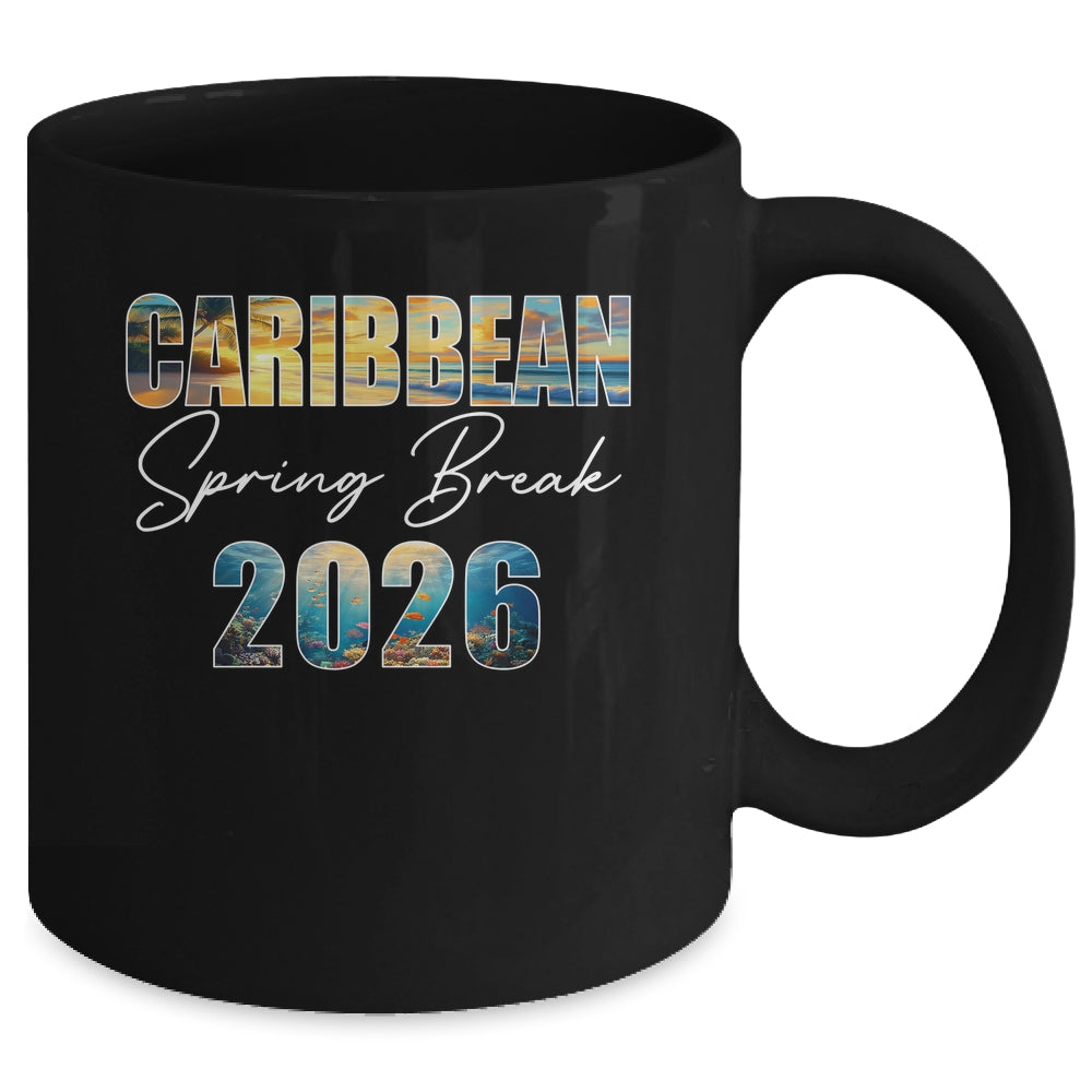 Caribbean Spring Break 2026 Summer Vacation Beach Mug | teecentury