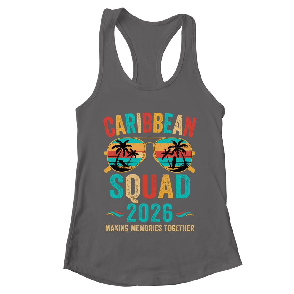 Caribbean Vacation Squad 2026 Family Matching Vintage Shirt & Tank Top | teecentury