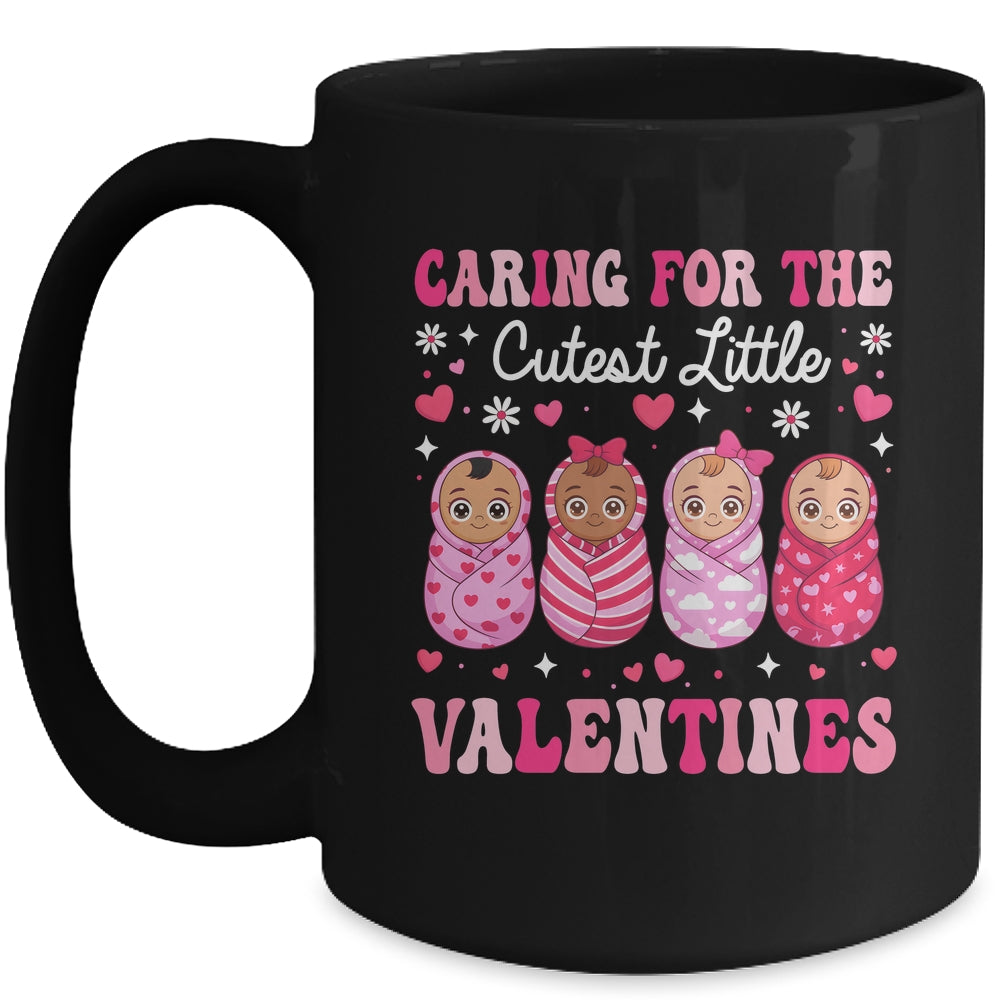 Caring For The Cutest Little Valentines NICU Nurse Cute Baby Mug | teecentury