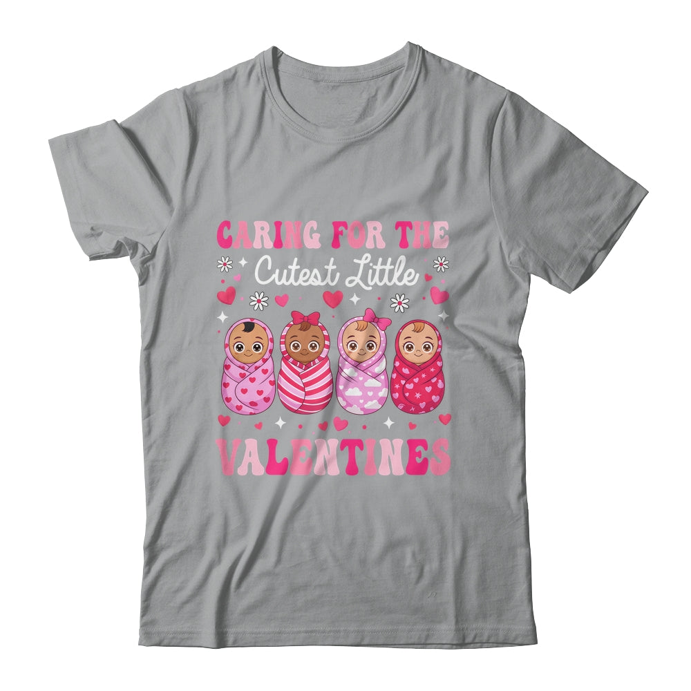 Caring For The Cutest Little Valentines NICU Nurse Cute Baby Shirt & Tank Top | teecentury