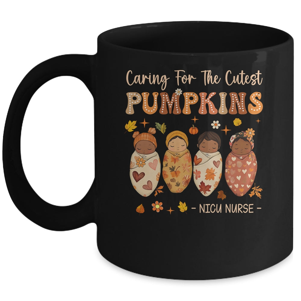 Caring For The Cutest Pumpkins NICU Nurse Thanksgiving Women Mug | teecentury
