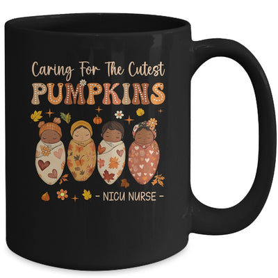 Caring For The Cutest Pumpkins NICU Nurse Thanksgiving Women Mug | teecentury