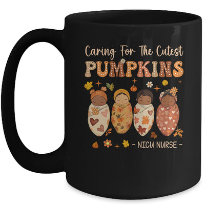 Caring For The Cutest Pumpkins NICU Nurse Thanksgiving Women Mug | teecentury