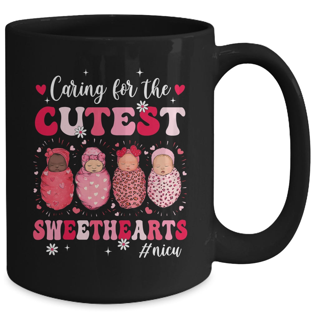 Caring For The Cutest Sweethearts Nicu Nurse Valentines Day Mug | teecentury