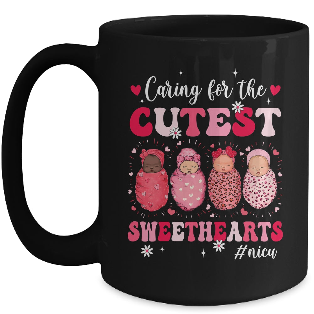 Caring For The Cutest Sweethearts Nicu Nurse Valentines Day Mug | teecentury