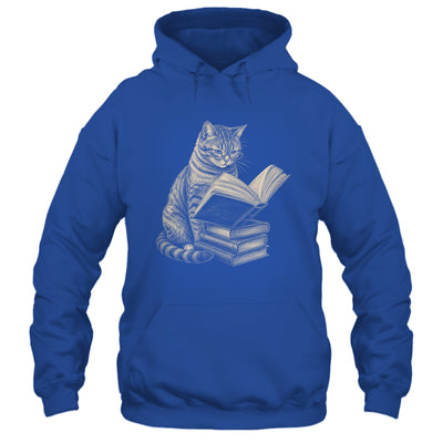 Cat Bookworm Reading Book Funny Cat Lovers Design Graphic Shirt & Tank Top | teecentury