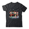 Cat Christmas Light Reindeer Santa Christmas Cat Lover Shirt & Sweatshirt | teecentury