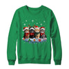 Cat Christmas Light Reindeer Santa Christmas Cat Lover Shirt & Sweatshirt | teecentury