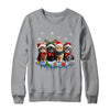 Cat Christmas Light Reindeer Santa Christmas Cat Lover Shirt & Sweatshirt | teecentury