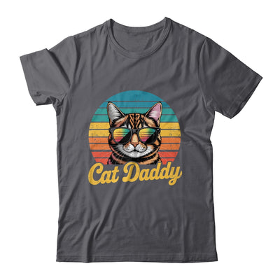 Cat Daddy Retro 70s 80s Funny Black Cat Dad Men Fathers Day Shirt & Hoodie | teecentury