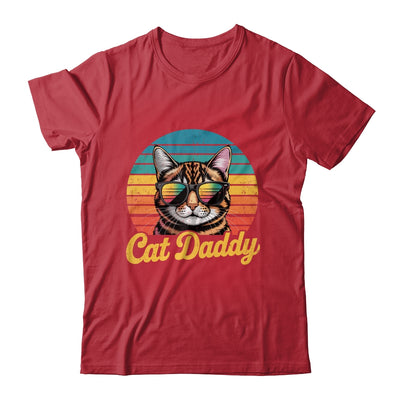 Cat Daddy Retro 70s 80s Funny Black Cat Dad Men Fathers Day Shirt & Hoodie | teecentury