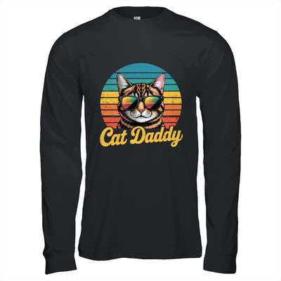 Cat Daddy Retro 70s 80s Funny Black Cat Dad Men Fathers Day Shirt & Hoodie | teecentury