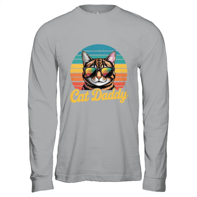 Cat Daddy Retro 70s 80s Funny Black Cat Dad Men Fathers Day Shirt & Hoodie | teecentury