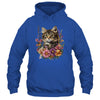 Cat Flower Floral Cute Kitten Graphic Women Girls Kids Shirt & Tank Top | teecentury