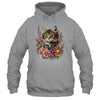 Cat Flower Floral Cute Kitten Graphic Women Girls Kids Shirt & Tank Top | teecentury