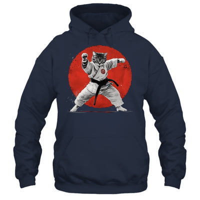 Cat Karate Judo Japan Japanese Flag Funny Kung Fu Fighting Shirt & Hoodie | teecentury