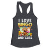 Cat Lover I Love Bingo And Cats Gambling Bingo Player Bingo Shirt & Tank Top | teecentury
