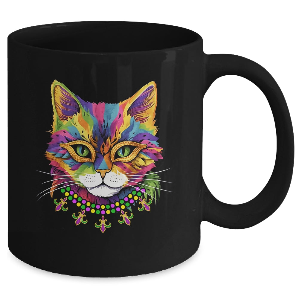 Cat Mardi Gras Outfit Costume For Men Women Girl Mug | teecentury