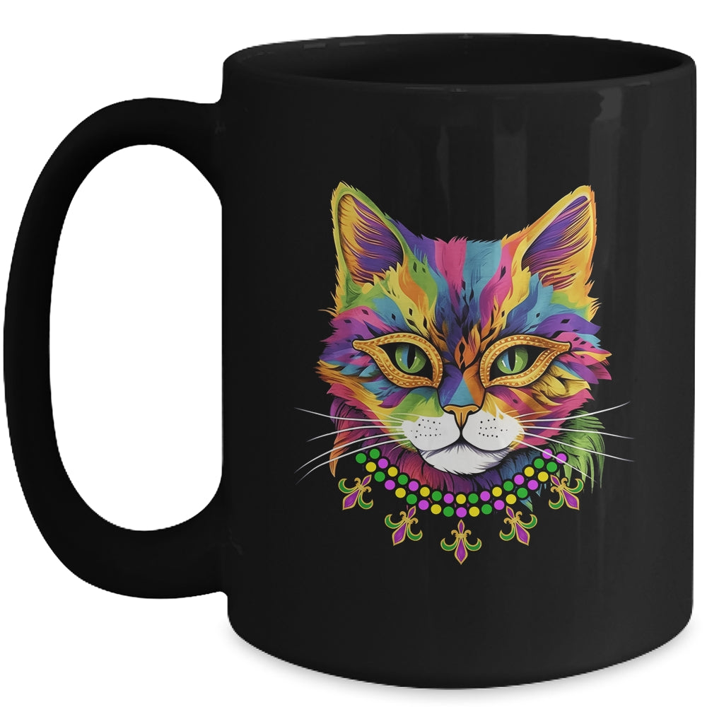 Cat Mardi Gras Outfit Costume For Men Women Girl Mug | teecentury