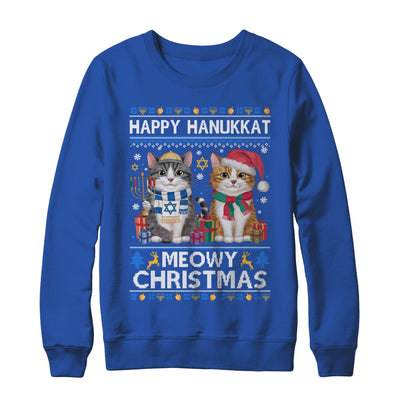 Cat Merry Christmas Ugly Happy Hanukkah Chanukah Christian Shirt & Sweatshirt | teecentury