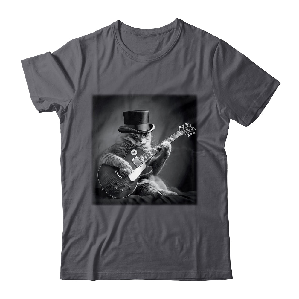 Cat Playing Guitar Rock Music Store Funny Cat For Men Women Shirt & Hoodie | teecentury