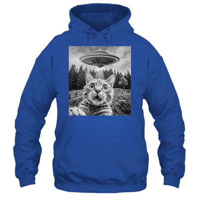 Cat Selfie With Alien UFO Funny Cat For Men Women Kids Shirt & Tank Top | teecentury