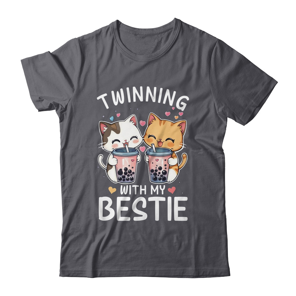 Cat Twinning With My Bestie Friends Spirit Week Girls Kids Shirt & Tank Top | teecentury