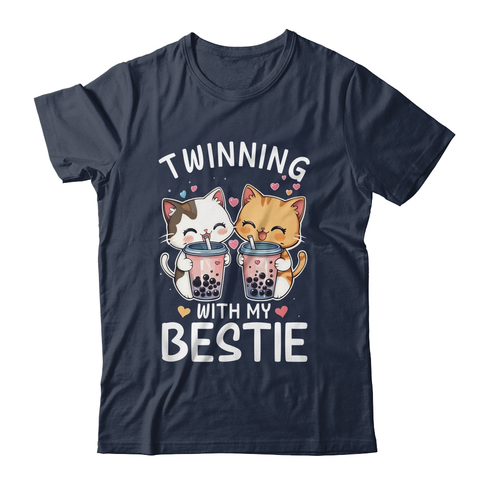 Cat Twinning With My Bestie Friends Spirit Week Girls Kids Shirt & Tank Top | teecentury