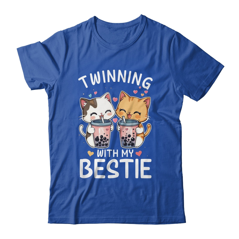 Cat Twinning With My Bestie Friends Spirit Week Girls Kids Shirt & Tank Top | teecentury