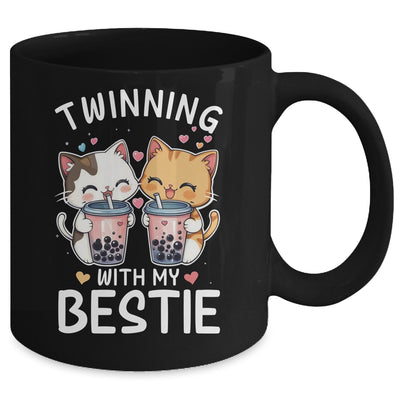 Cat Twinning With My Bestie Friends Spirit Week Girls Kids Mug | teecentury