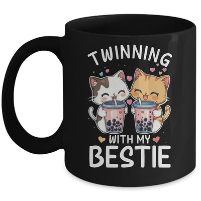 Cat Twinning With My Bestie Friends Spirit Week Girls Kids Mug | teecentury