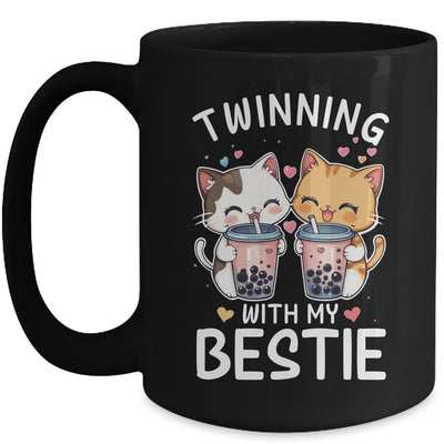 Cat Twinning With My Bestie Friends Spirit Week Girls Kids Mug | teecentury