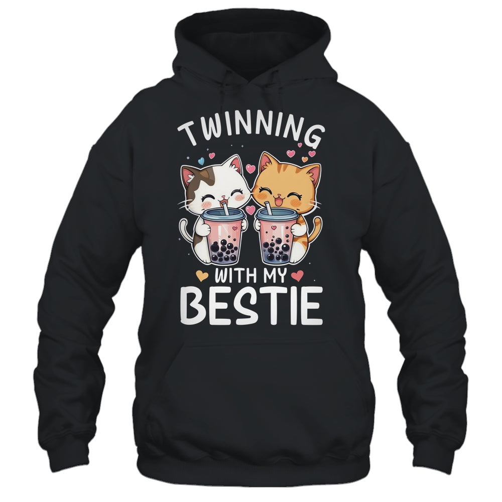 Cat Twinning With My Bestie Friends Spirit Week Girls Kids Shirt & Tank Top | teecentury