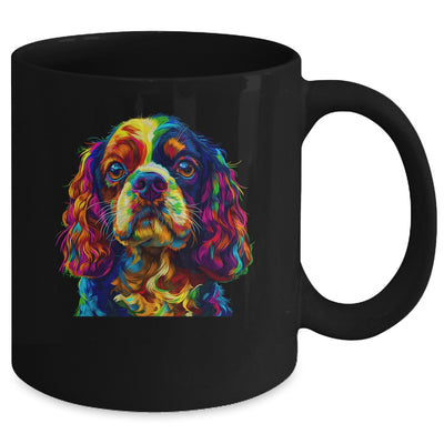 Cavalier King Charles Spaniel Dog Colorful Face Dog Lover Men Women Mug | teecentury