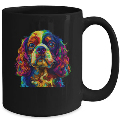 Cavalier King Charles Spaniel Dog Colorful Face Dog Lover Men Women Mug | teecentury