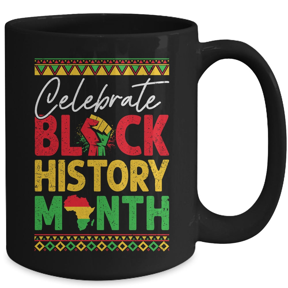 Celebrate Black History Month African For Men Women Kids Mug | teecentury