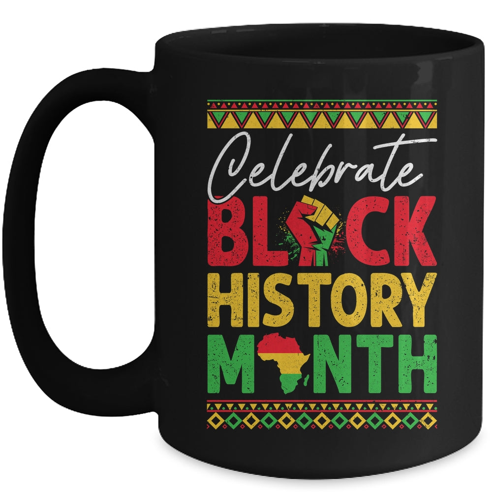 Celebrate Black History Month African For Men Women Kids Mug | teecentury