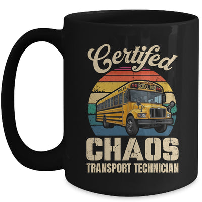 Certified School Bus Driver Art Men Women School Bus Funny Mug | teecentury