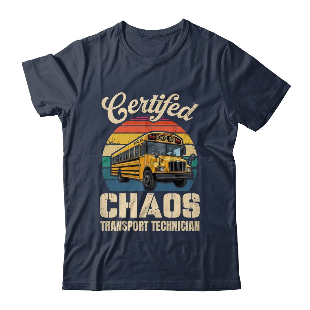 Certified School Bus Driver Art Men Women School Bus Funny Shirt & Hoodie | teecentury