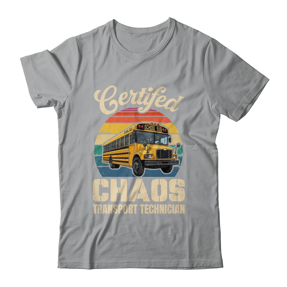 Certified School Bus Driver Art Men Women School Bus Funny Shirt & Hoodie | teecentury