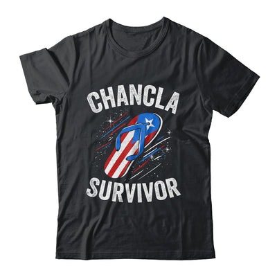 Chancla Survivor Puerto Rican Puerto Rico Funny Boricua Joke Shirt & Tank Top | teecentury