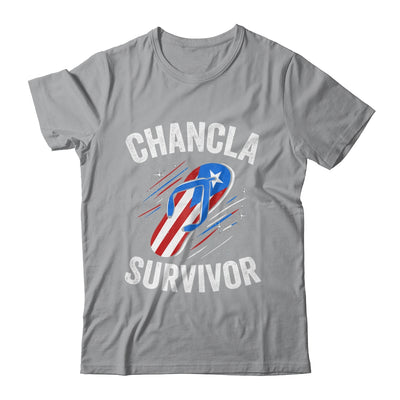 Chancla Survivor Puerto Rican Puerto Rico Funny Boricua Joke Shirt & Tank Top | teecentury