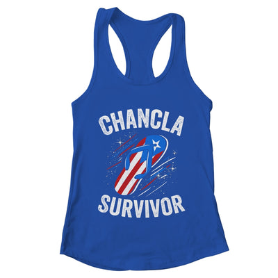Chancla Survivor Puerto Rican Puerto Rico Funny Boricua Joke Shirt & Tank Top | teecentury